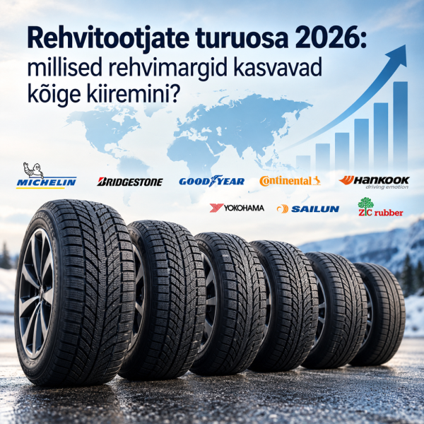 Rehvitootjate turuosa 2026: millised rehvimargid kasvavad kõige kiiremini?